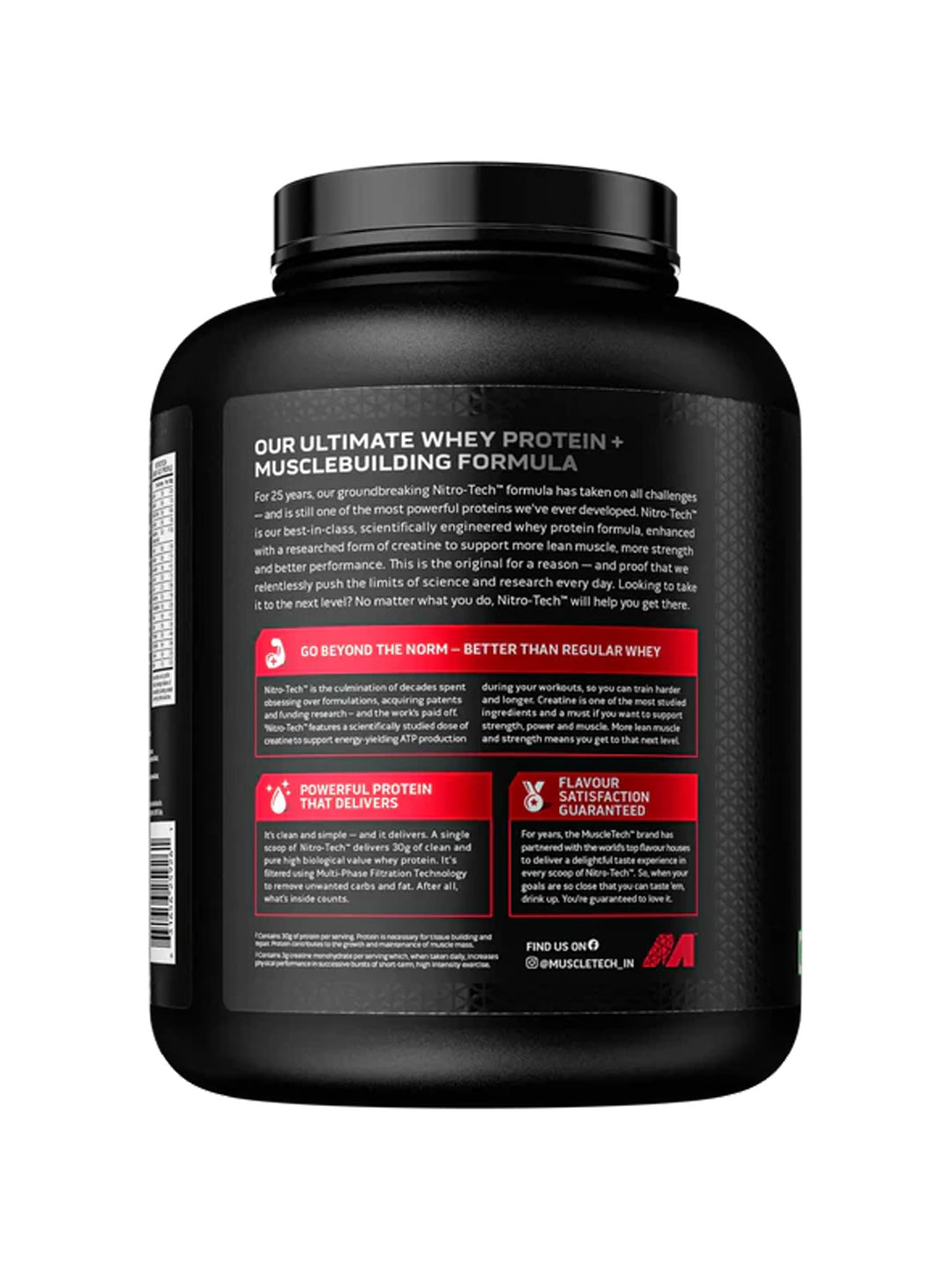 Muscletech Nitro Tech Whey Protein Powder 1.81 kg