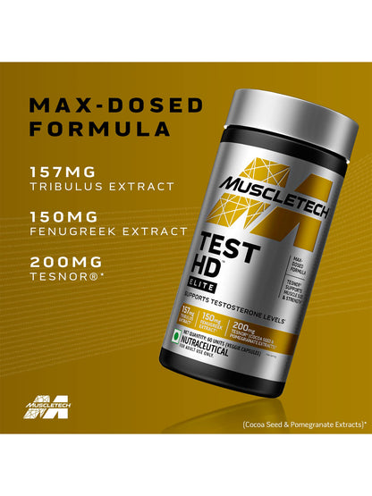 Muscletech Test HD Elite Testosterone Support Capsules 60 Capsules