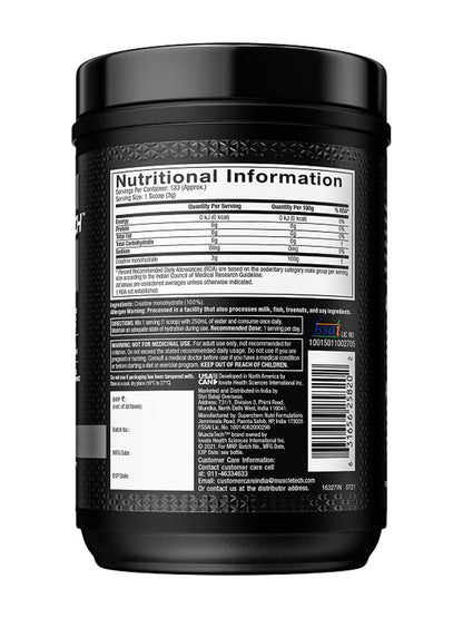 Muscletech Platinum 100% Creatine Monohydrate Unflavoured Powder (400 g)