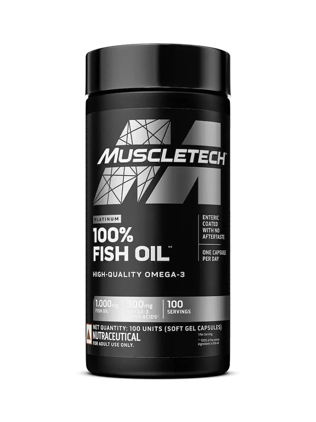 Muscletech Platinum 100% Fish Oil Omega-3 Softgels (100)