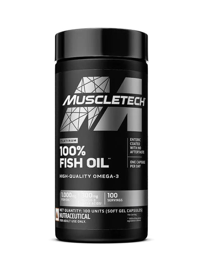 Muscletech Platinum 100% Fish Oil Omega-3 Softgels (100)