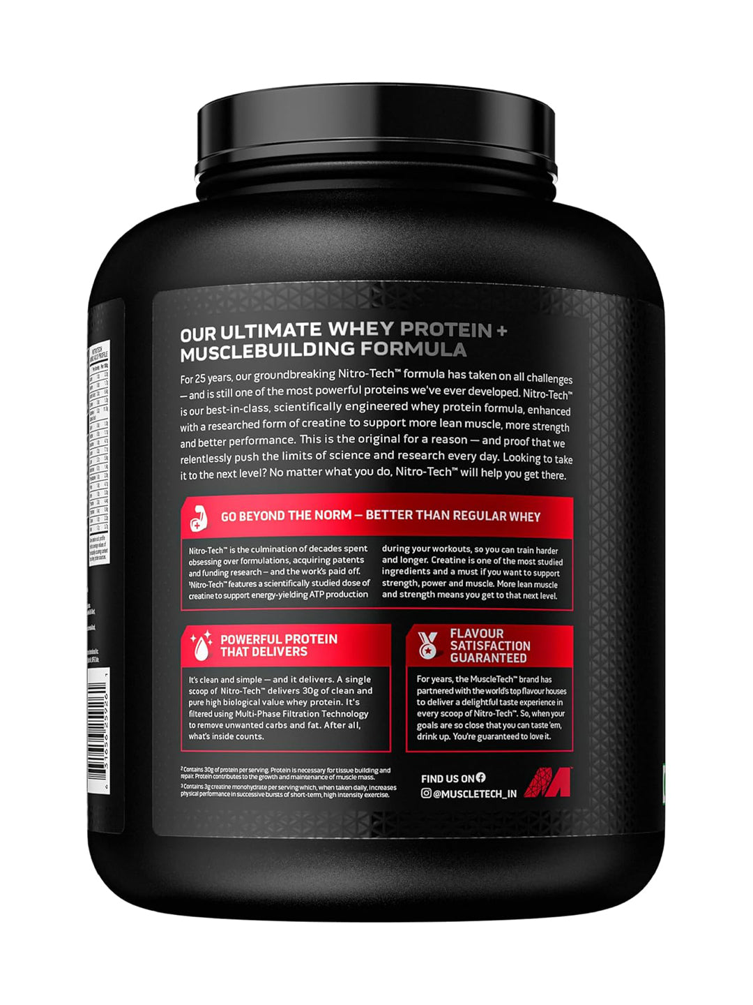 Muscletech Nitro Tech Whey Protein Powder 1.81 kg