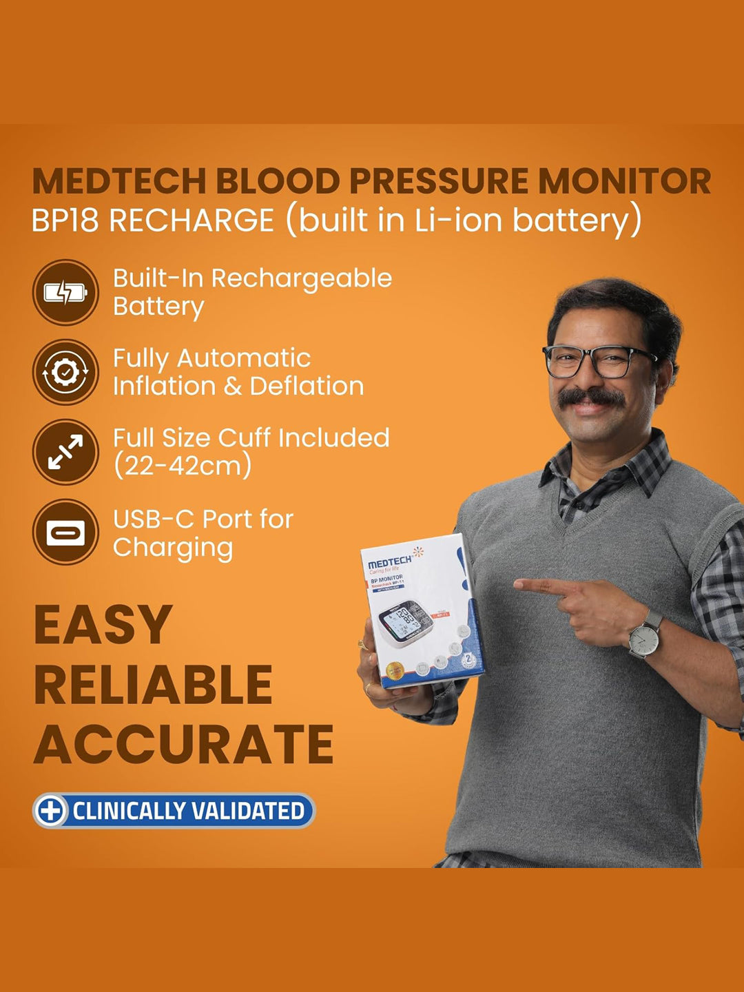 Medtech Digital BP Monitor Device 1 Unit
