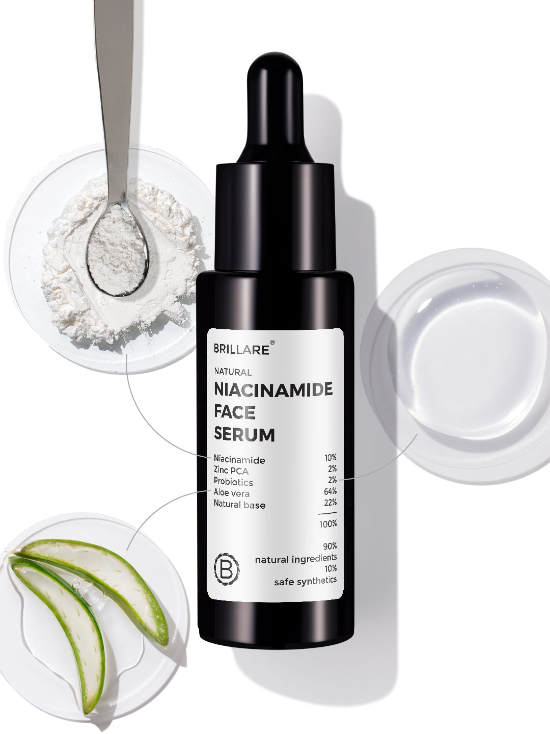 Brillare 10% Niacinamide Serum For Smooth, Glowing Skin (30ml)