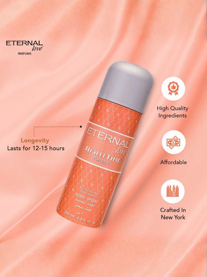 ETERNAL LOVE BODY SPRAY 200ML NIGHT TIME MEN