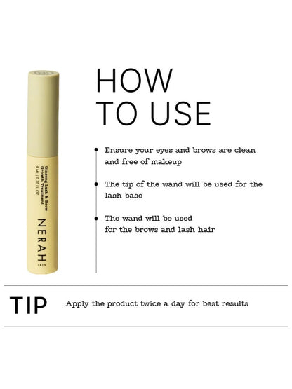 Test Nerah Skin Ginseng Lash & Brow Growth Treatment (9ml)