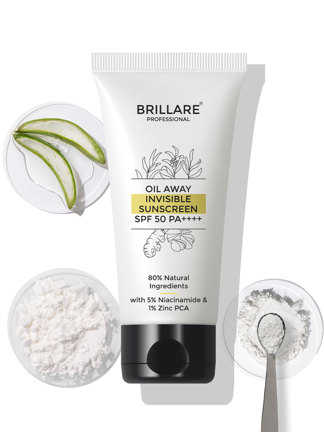 Brillare Oil Away Invisible  Sunscreen Spf 50 (50g)