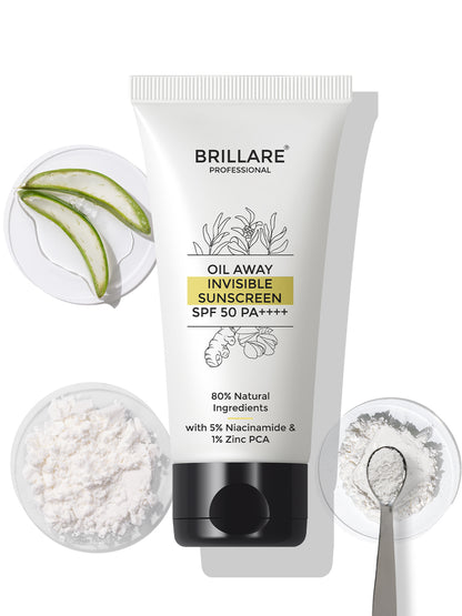 Brillare Oil Away Invisible  Sunscreen Spf 50 (50g)