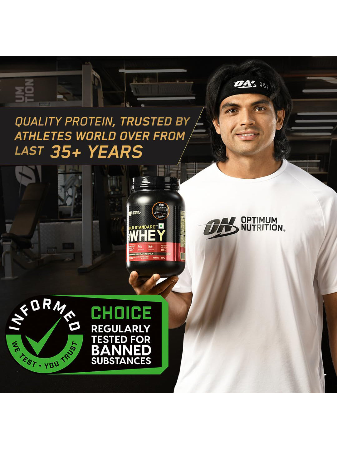 ON Gold Standard 100% Whey Protein Vanilla Ice Cream Powder 2.27kg