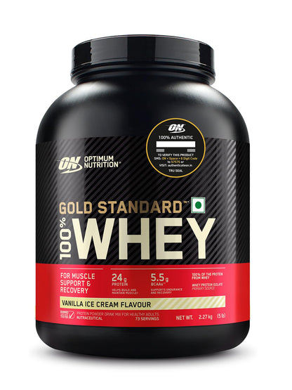 ON Gold Standard 100% Whey Protein Vanilla Ice Cream Powder 2.27kg