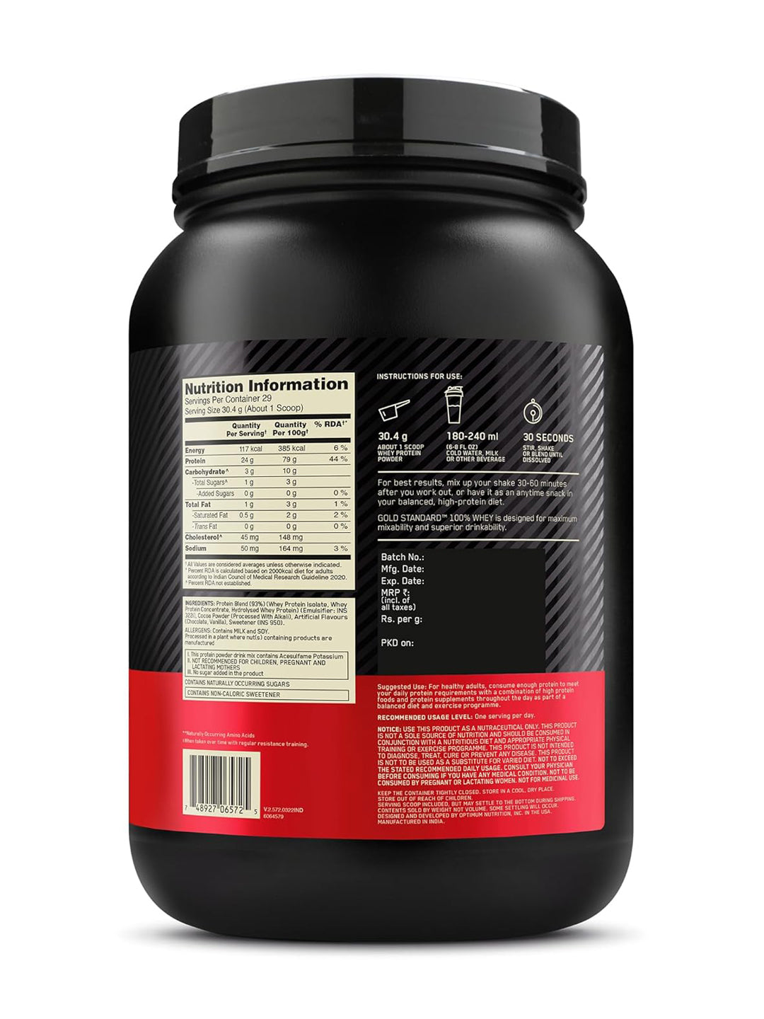 ON Gold Standard 100% Whey Protein Powder 907 g