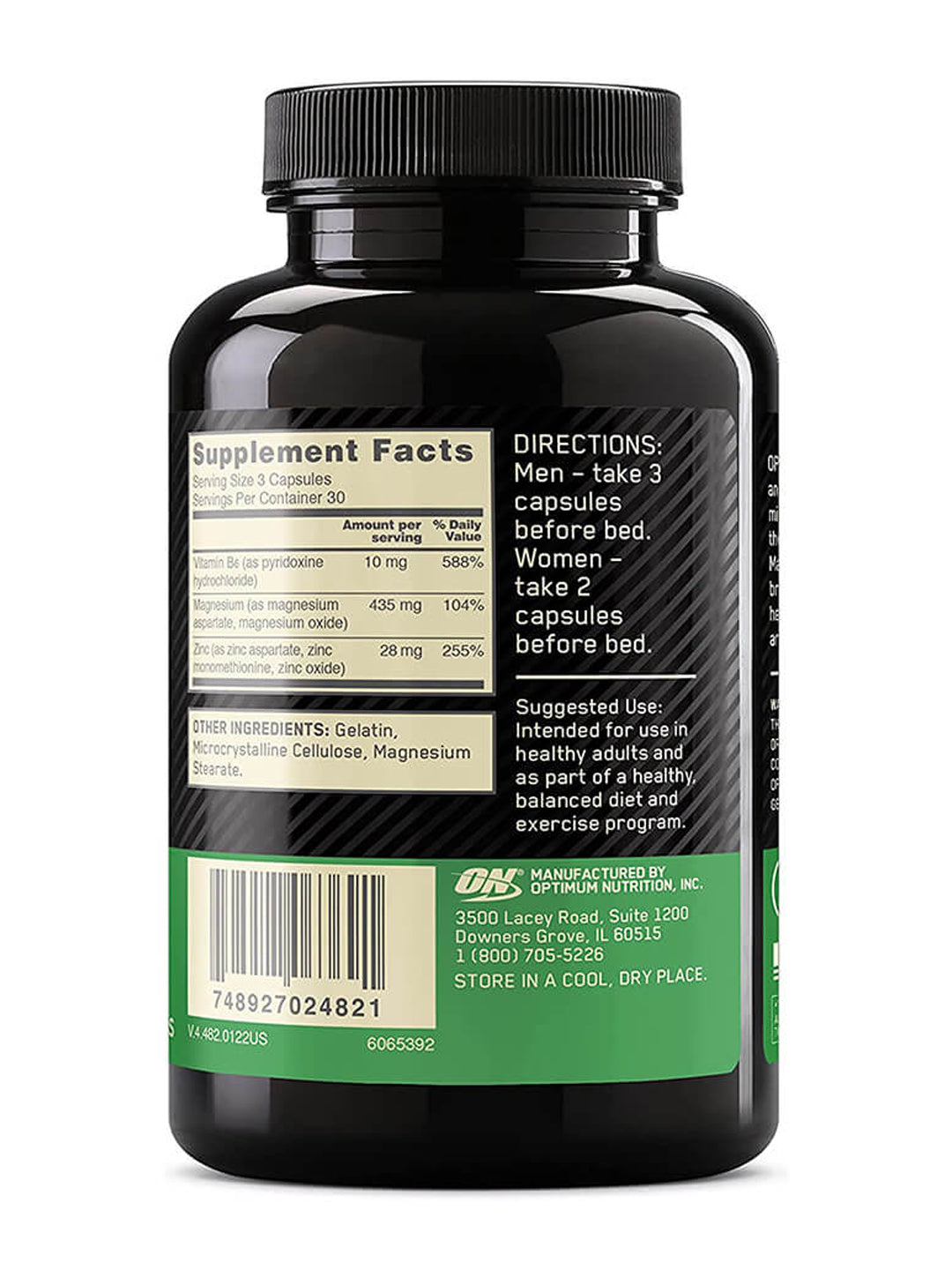 ON ZMA Zinc Magnesium Capsules (90)