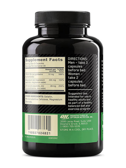 ON ZMA Zinc Magnesium Capsules (90)