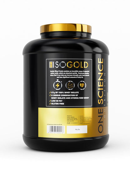 One Science Nutrition IsoGold Whey Protein Isolate Powder 2.27 kg