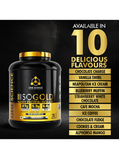 One Science Nutrition IsoGold Whey Protein Isolate Powder 2.27 kg