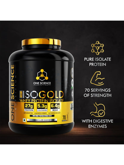 One Science Nutrition IsoGold Whey Protein Isolate Powder 2.27 kg