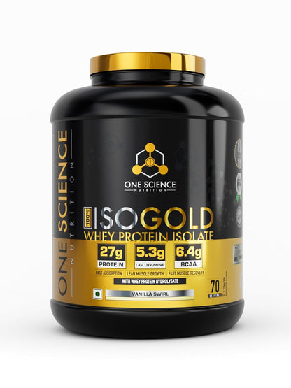One Science Nutrition IsoGold Whey Protein Isolate Powder 2.27 kg