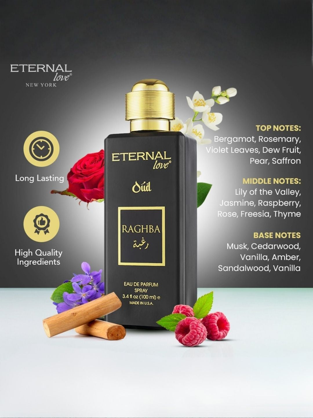 ETERNAL LOVE EDP 100ML OUD RAGHBA