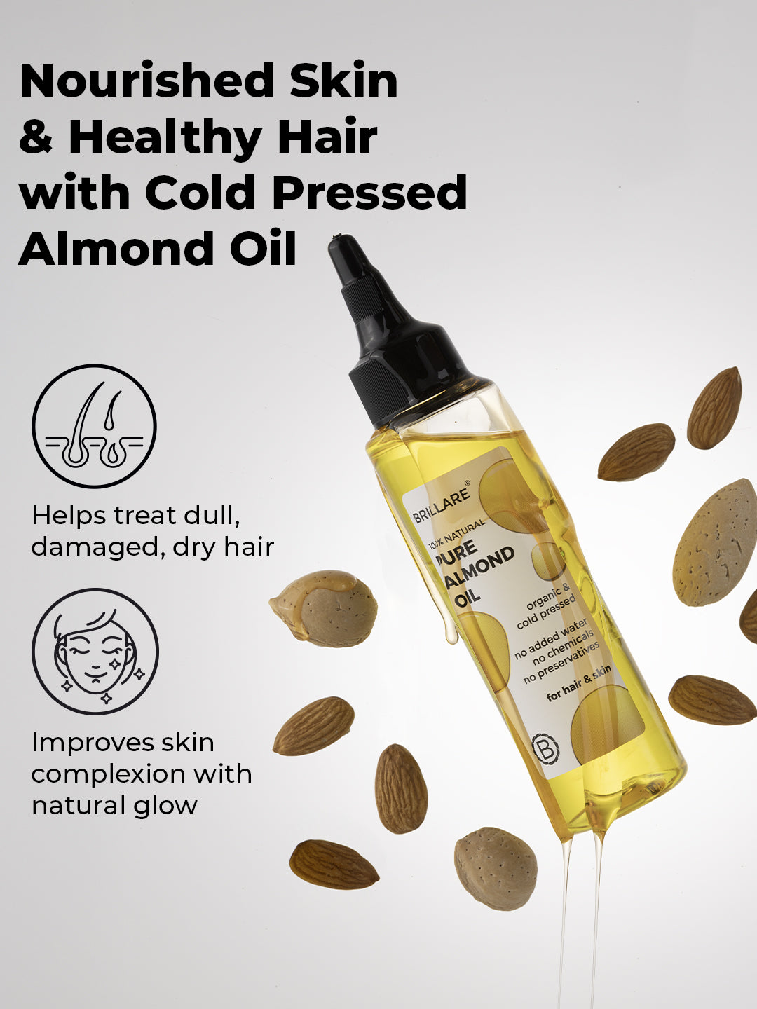 Brillare Pure Almond Oil (100ml)