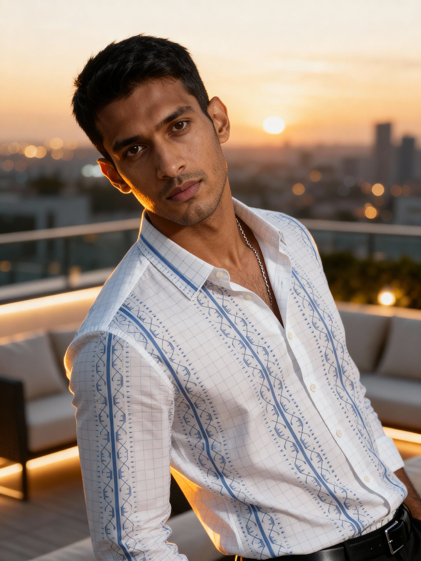 The Paribito White Cotton Party Shirt