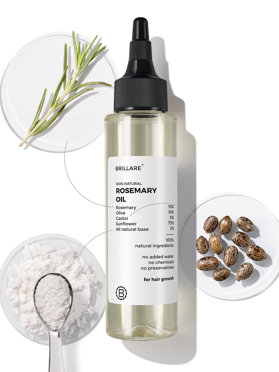 Brillare Rosemary Hair Oil (100ml)