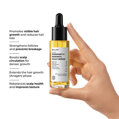 Brillare Rosemary & Redensyl Scalp Serum (30ml)