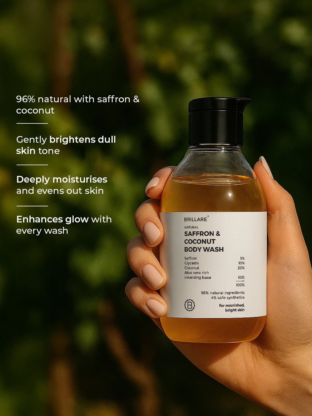 Brillare Saffron & Coconut Body Wash (200ml)