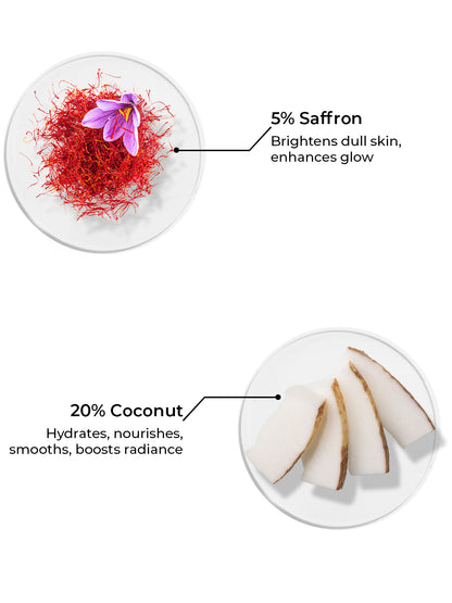 Brillare Saffron & Coconut Body Wash (200ml)