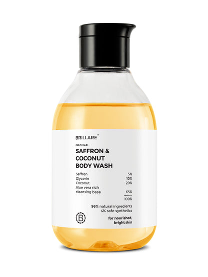 Brillare Saffron & Coconut Body Wash (200ml)