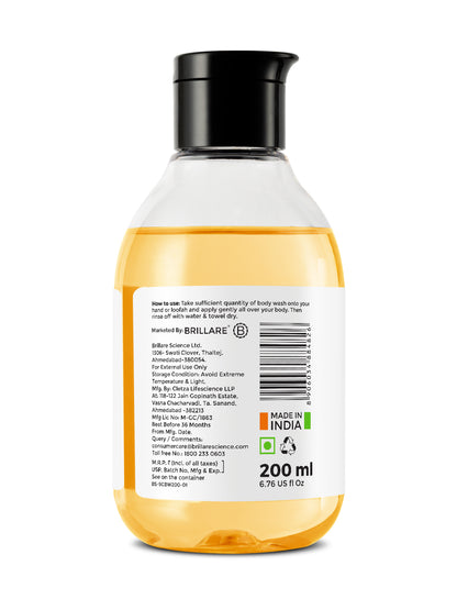 Brillare Saffron & Coconut Body Wash (200ml)