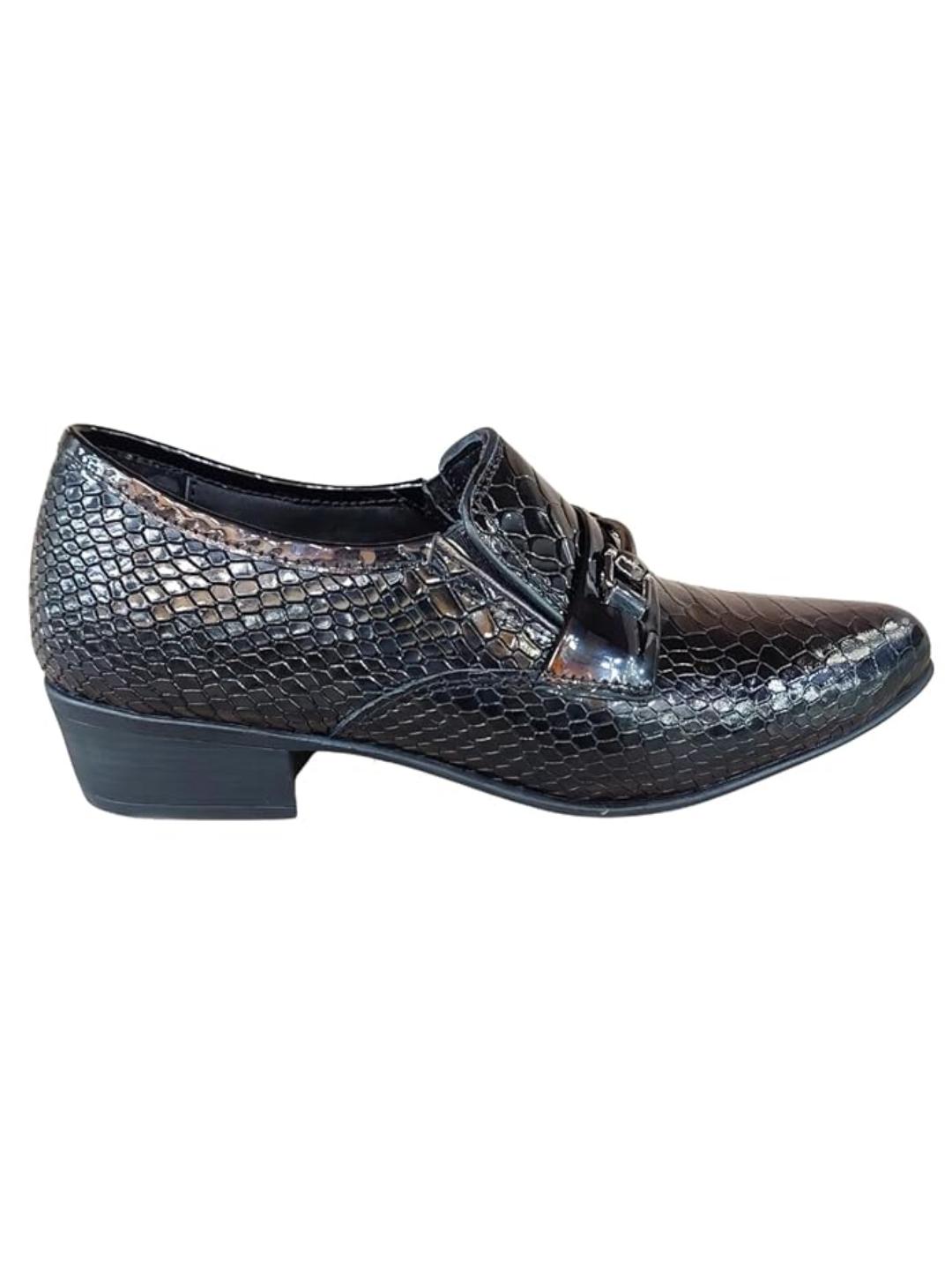 Shoe Bazar Black Genuine Leather Formal Slip Ons for Men