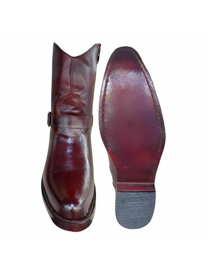 Shoe Bazar Brown Genuine Leather Boots for Men