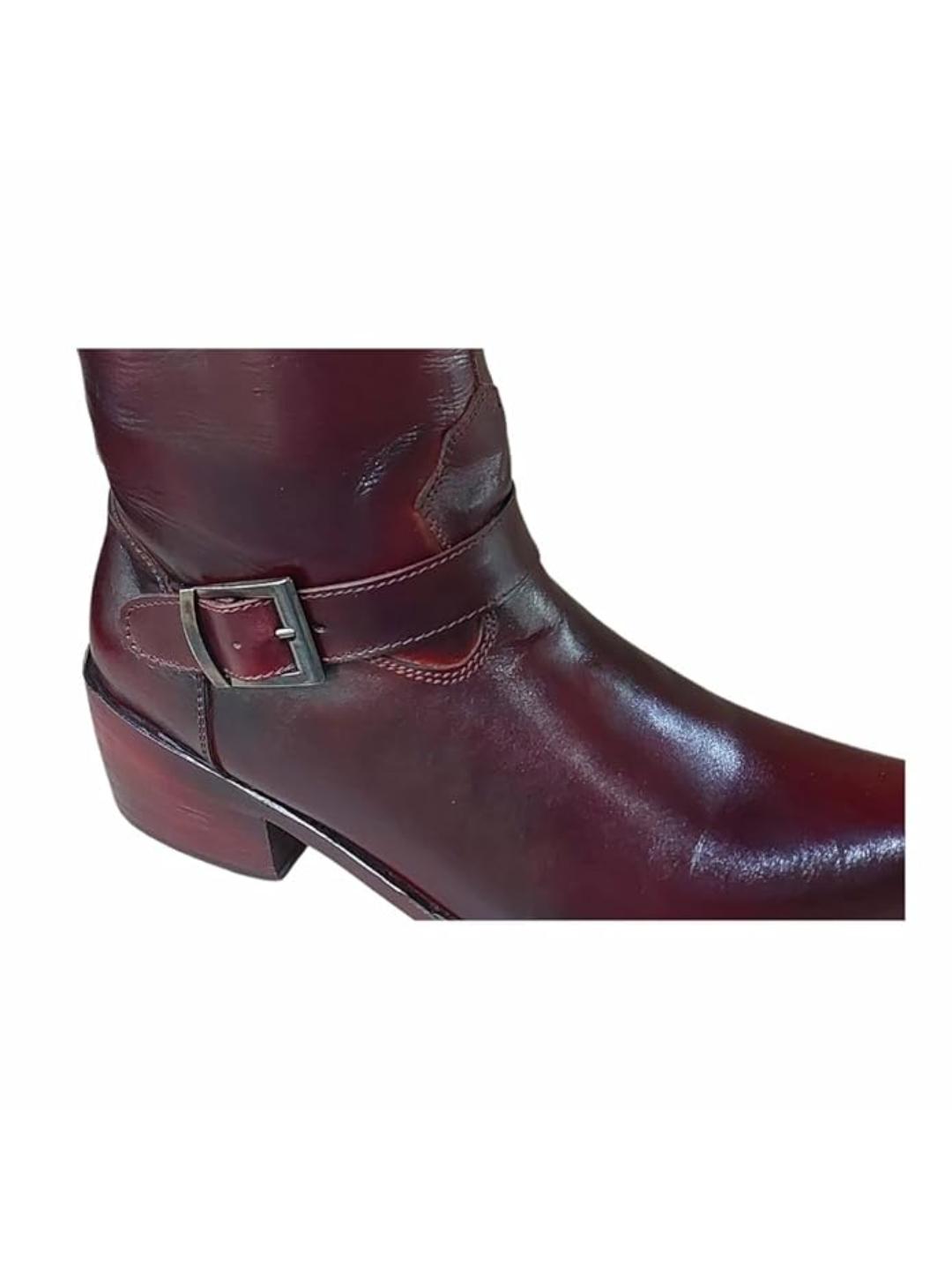 Shoe Bazar Brown Genuine Leather Boots for Men