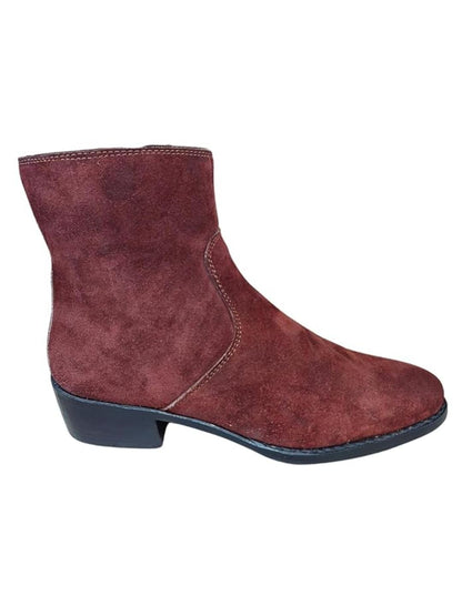 Shoe Bazar Brown Suede Leather Boots for Men