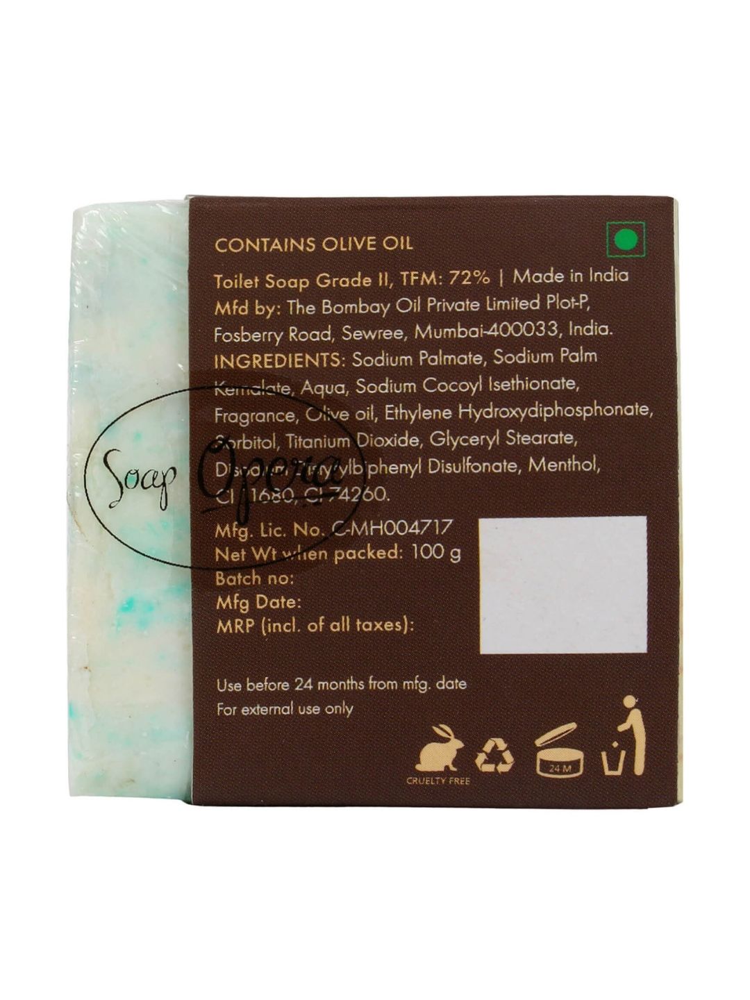 Soap Opera Spearmint Bathing Bar