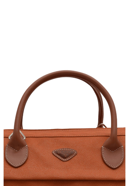 JUMP Uppsala Doctor Duffle Travel Bag-Terracota-Cabin-50 cms Polysuede Material with Leather Trimmings Carry-on Fashion Travel Bag for Men and Women