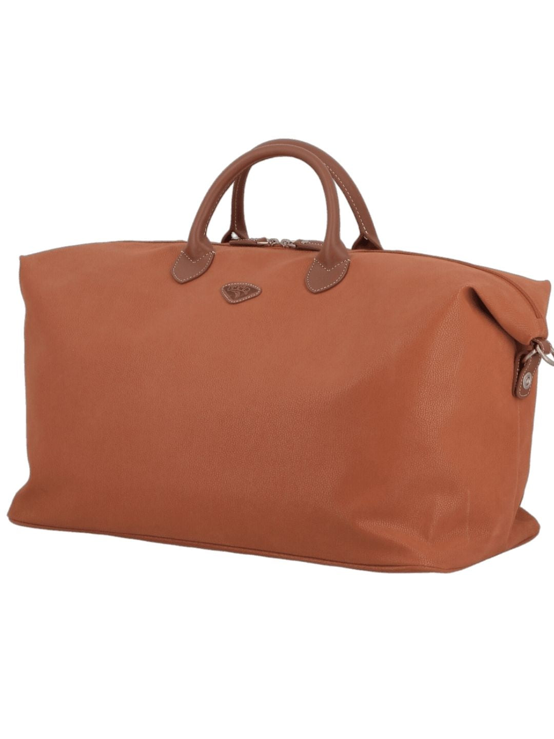 JUMP Uppsala Weekend Travel Duffle Bag-Terracota-Cabin-50 cms Polysuede Material with Leather Trimmings Light Weight Fashion Travel Bag for Men and Women