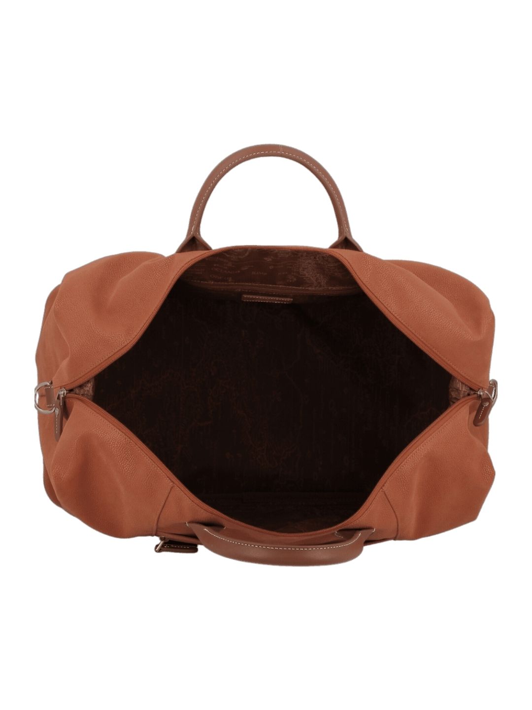 JUMP Uppsala Weekend Travel Duffle Bag-Terracota-Cabin-50 cms Polysuede Material with Leather Trimmings Light Weight Fashion Travel Bag for Men and Women