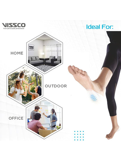 Vissco Heel Cushion with Blue Spot Foot Support - Blue