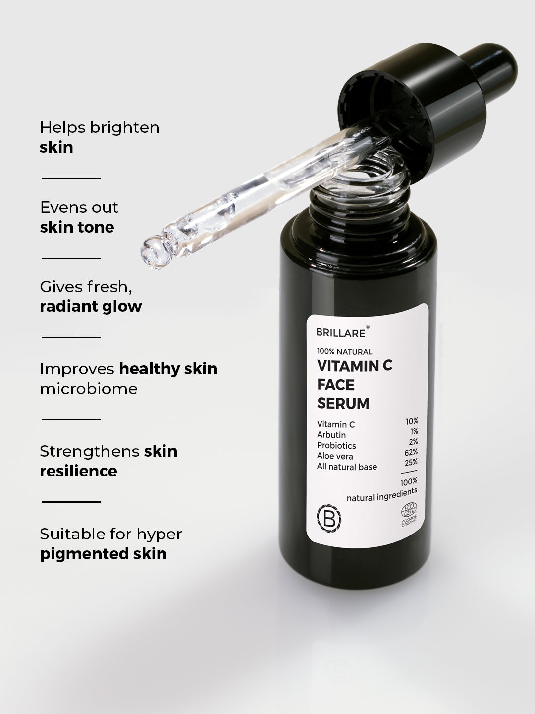 Brillare Vitamin C Face Serum For Bright, Glowing Skin (30ml)