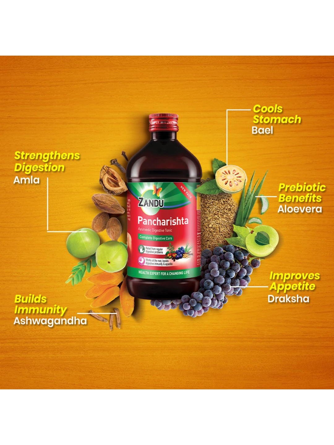 Zandu Pancharishta Liquid 200 ml